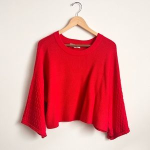 BB Dakota In The Mix Wide Sleeve Cropped Sweater